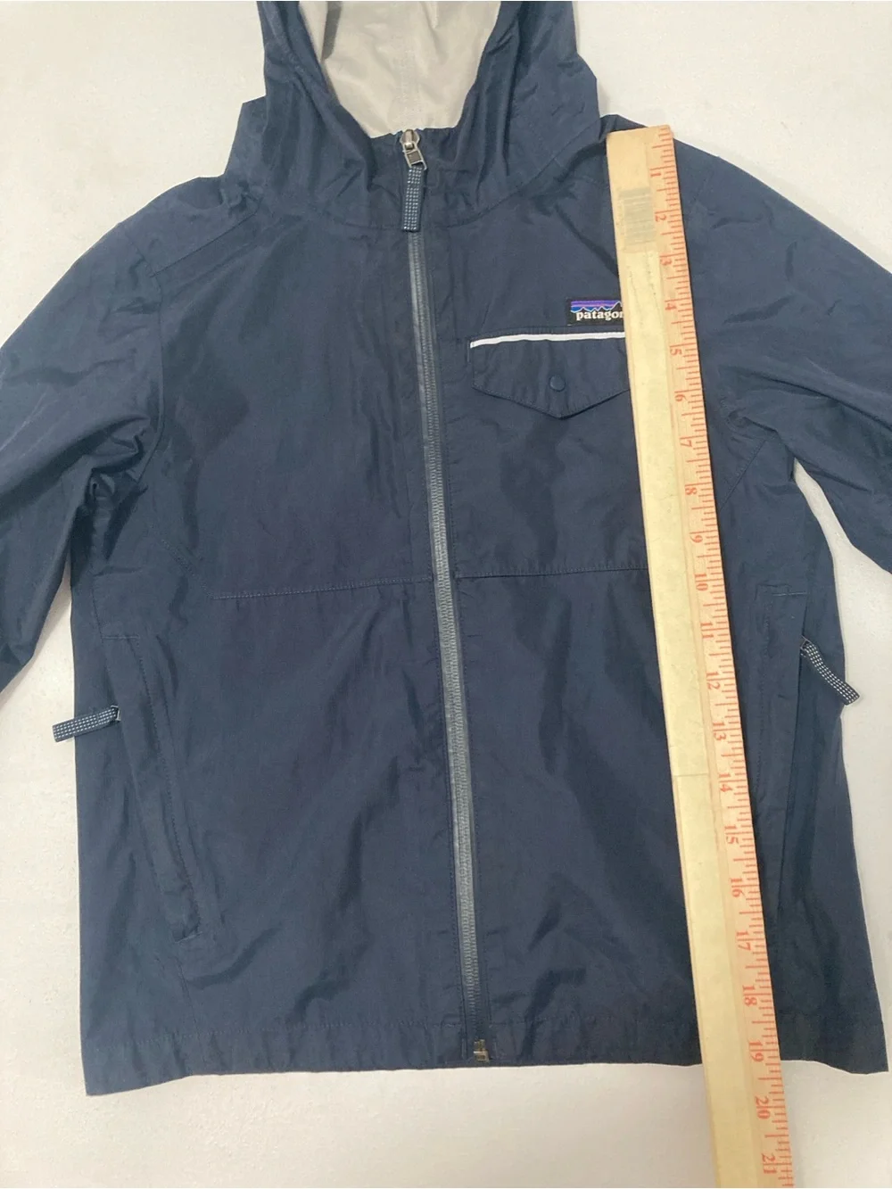 Patagonia Torrentshell Rain Jacket  Hooded Kids Infant XS 5-6 Black